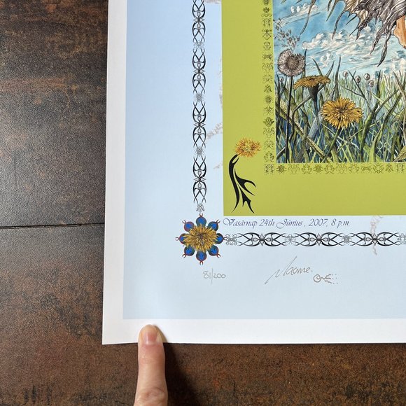 MINT Tori Amos Budapest 2007 by Macrae/Ulysses, S&N and Doodled by Macrae, 21x17 - Picture 8 of 9